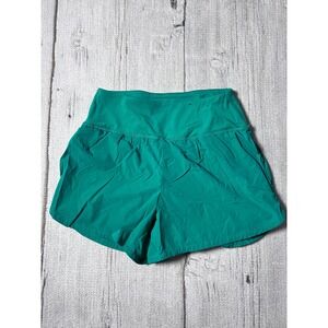 Spyder Active Women Emerald Green Athletic Shorts Size S Running Gym Workout